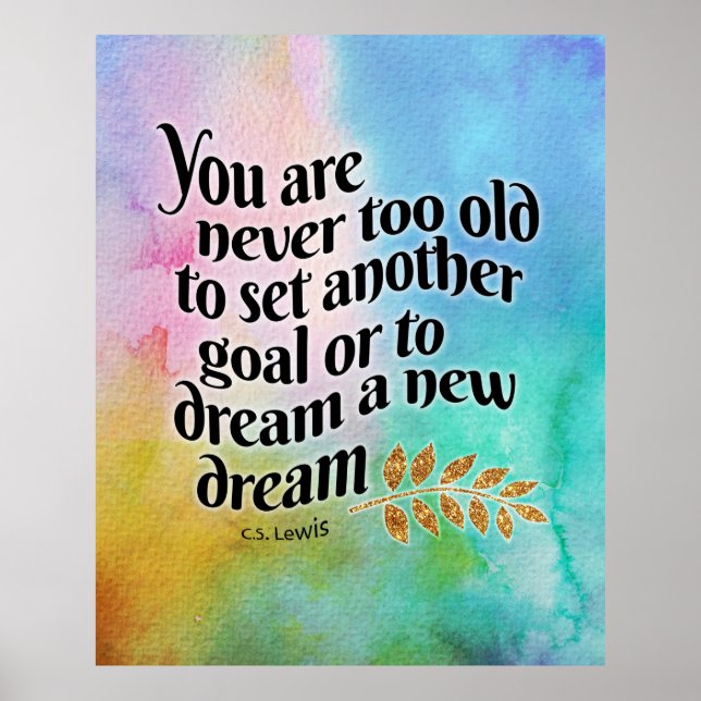Póster Nunca demasiado viejo para soñar (Frente)