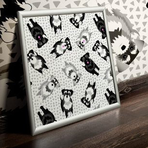 Póster Nunca demasiados Schnauzers