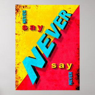 Póster Nunca digas nunca