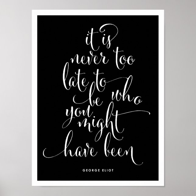 Póster Nunca es demasiado tarde para ser Poster de guione (Frente)