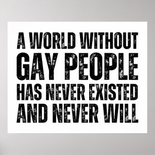 Póster Nunca Ha Existido Un Mundo Sin Gays