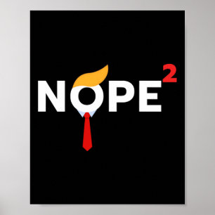 Póster Nunca más gracioso demostración de disfraces polít