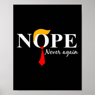 Póster Nunca más gracioso Trump Hair 2