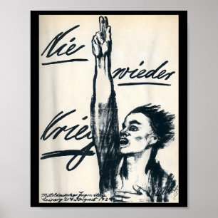 Póster Nunca Más Guerra (nie Wieder Krieg) Por Kathe Koll