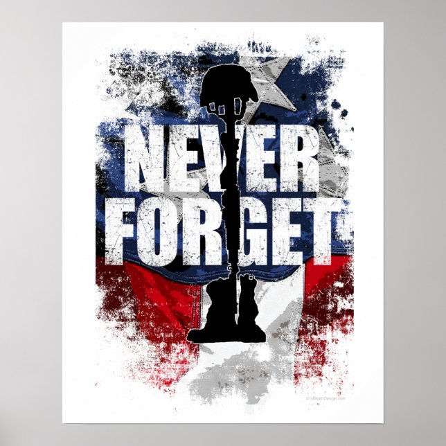 Póster Nunca olvidar (Día de la Memoria) (Frente)