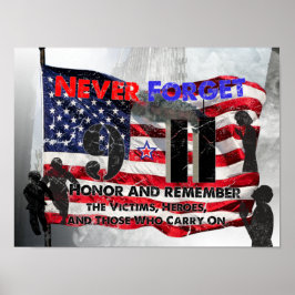Póster Nunca olvidar el 11 de septiembre