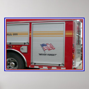 Póster nunca olvidar el 9-11