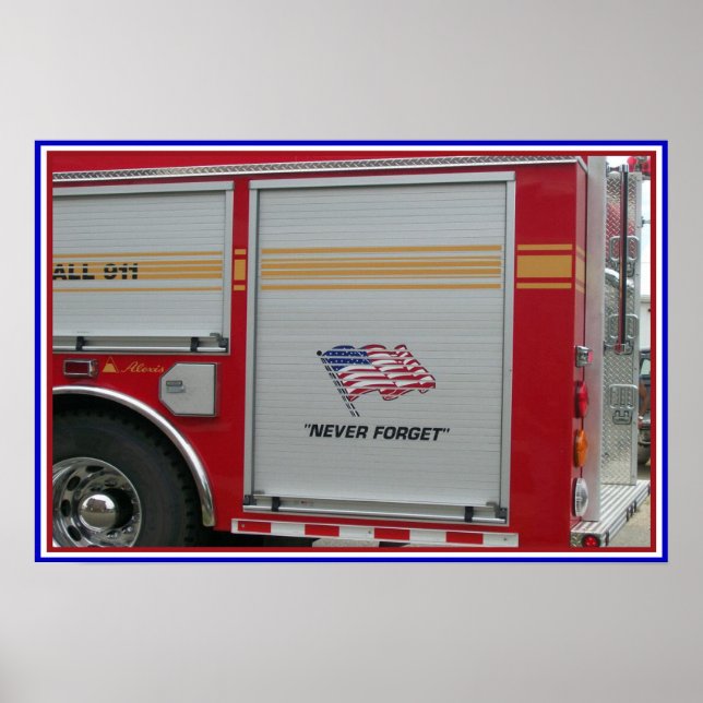 Póster nunca olvidar el 9-11 (Frente)