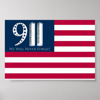 Póster Nunca Olvidaremos El 9/11