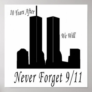 Póster Nunca Olvidaremos El 9/11