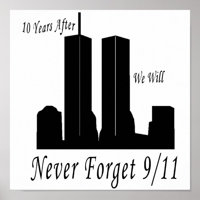 Póster Nunca Olvidaremos El 9/11 (Frente)