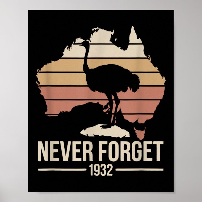 Póster Nunca Olvidemos El Homenaje Histórico De Australia (Frente)