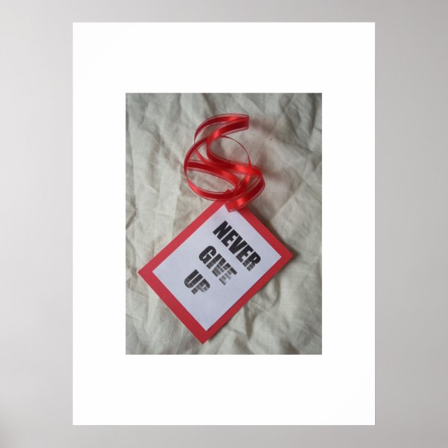 Póster Nunca rendirse Poster (Frente)