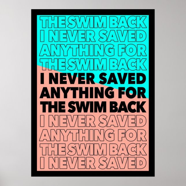 Póster Nunca salvé nada para el baño de vuelta Gattaca (Frente)