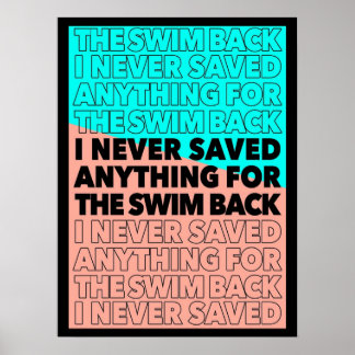 Póster Nunca salvé nada para el baño de vuelta Gattaca q