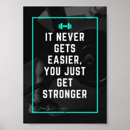 Póster Nunca se consigue más fácil la inspiración en el g