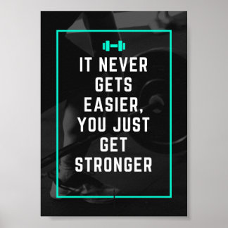 Póster Nunca se consigue más fácil la inspiración en el g