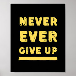 Póster Nunca se dé por vencido