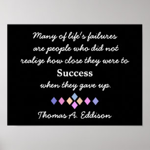 Póster Nunca se rindan - cita Inspiradora - poster