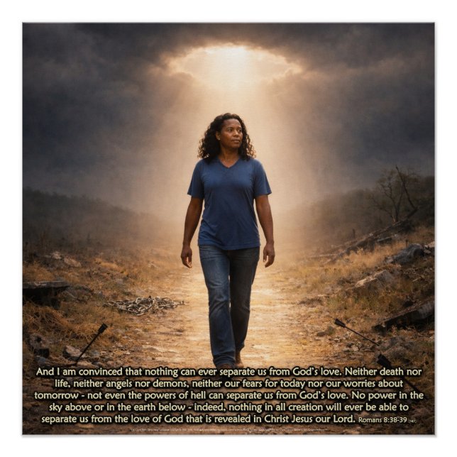 Póster Nunca separado de Dios (Anverso)