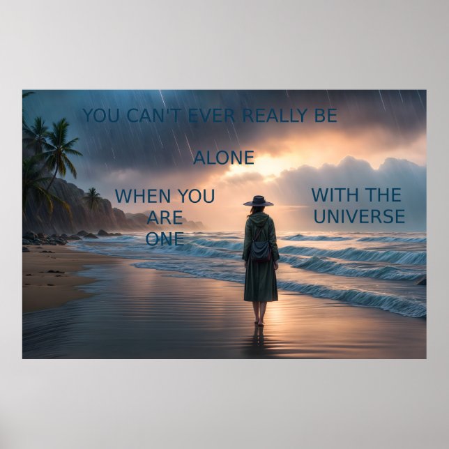 Póster Nunca solo (Frente)