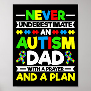 Póster Nunca Subestimes A Un Padre Autismo - Awarene Del