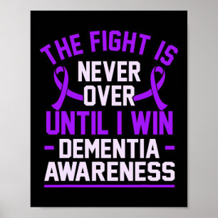 Póster Nunca Terminó Hasta Ganar Dementia Alzheimerheimer