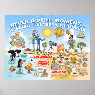 Póster Nunca un momento aburrido en SoCal