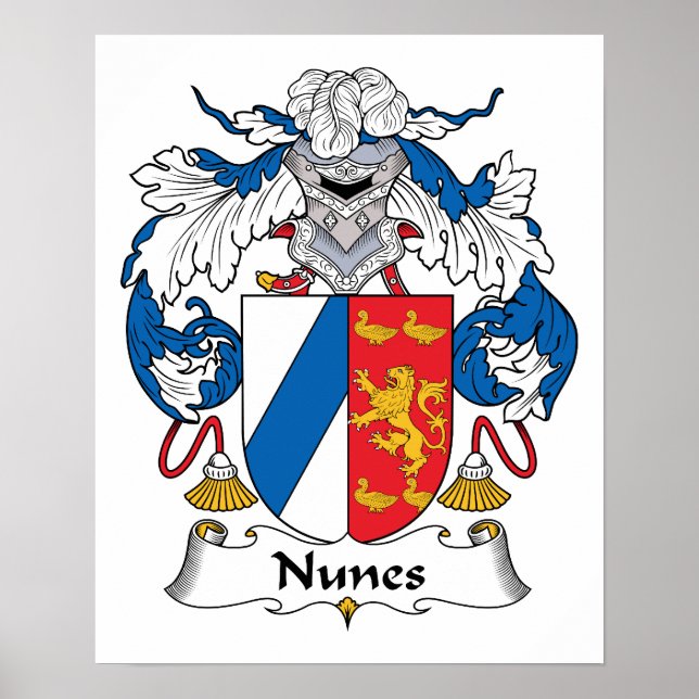 Póster Nunes Family Crest (Frente)