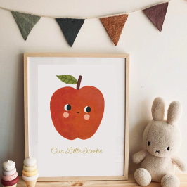 Póster Nurario de Apple dulce pequeño bebé
