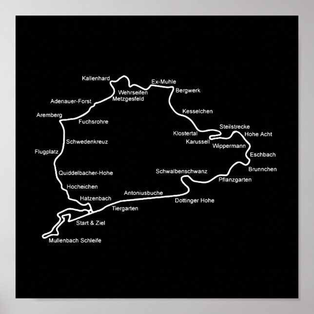 Póster Nurburgring (Frente)