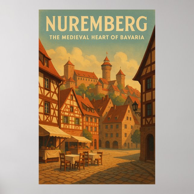 Póster Nuremberg — El corazón medieval de Baviera (Frente)