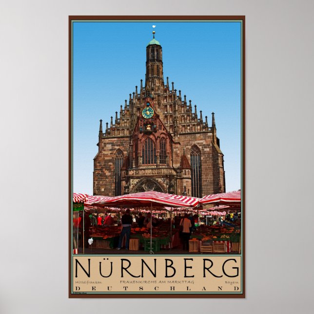 Póster Nürnberg - Frauenkirche (Frente)