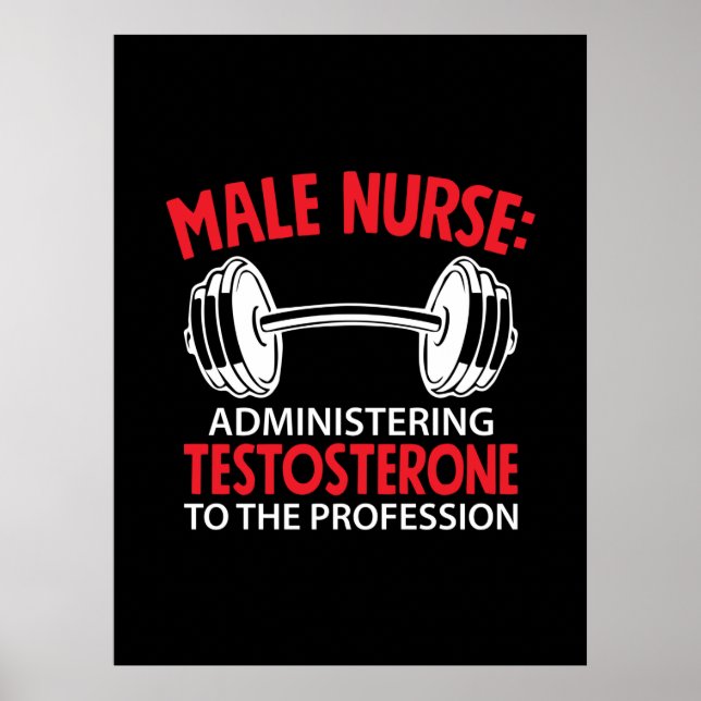 Póster Nurse Gift | Administración de enfermeras masculin (Frente)
