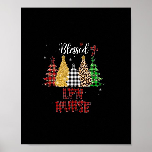 Póster Nurse Gift | Blessed LPN Nurse (Frente)