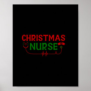Póster Nurse Gift   Christmas Nurse