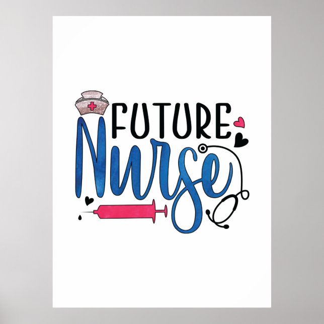 Póster Nurse Gift | Enfermeras futuras (Frente)