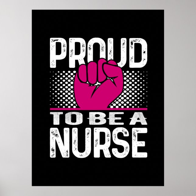 Póster Nurse Gift | Orgulloso De Ser Enfermero (Frente)
