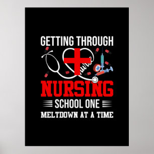 Póster Nurse Gift   Pasar por la escuela de Enfermería un