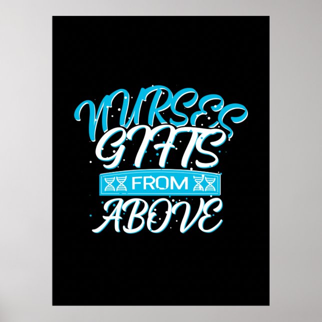 Póster Nurse Gift | Regalos De Enfermeras De Arriba (Frente)