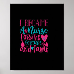 Póster Nurse Gift   Se Convirtió En Una Enfermera Para La