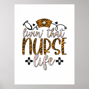 Póster Nurse Gift Vivir Esa Vida De Enfermería