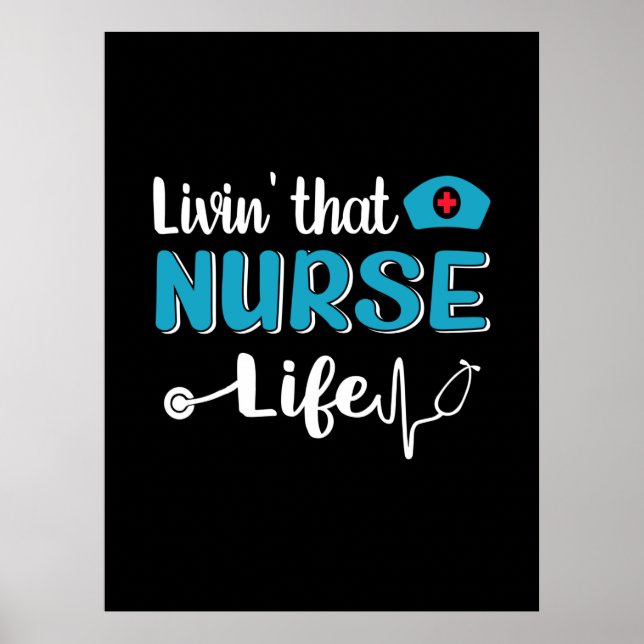 Póster Nurse Gift | Vivir Esa Vida De Enfermería (Frente)