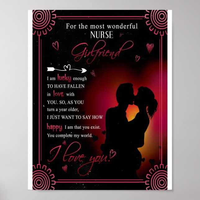 Póster Nurse Girlfriend Gift | De Boyfriend Valentine (Frente)