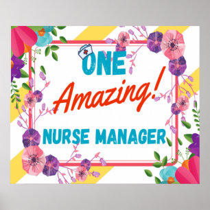 Póster Nurse Manager Appreciation Gift Idea
