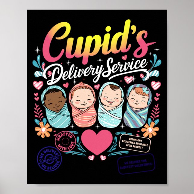 Póster Nurse Valentine Cuds Delivery Service Labor And  (Frente)