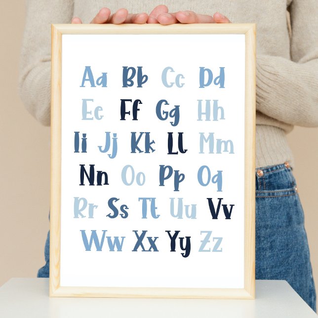 Póster Nursera Alphabet Azul (Subido por el creador)