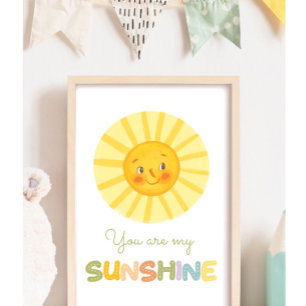 Póster Nursera bebé Eres mi sol