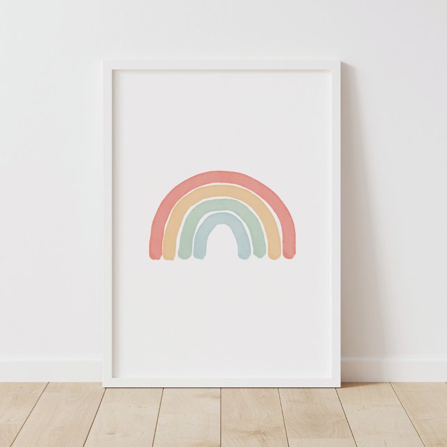 Póster Nursera de arcoiris acuarela (Subido por el creador)