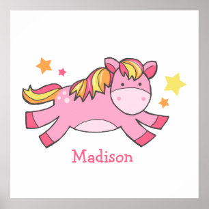 Póster Nursera de Pony Pony Prancing